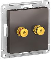 Розетка аудио без рамки Systeme Electric AtlasDesign 2-м. мокко картинка